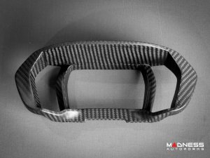 Alfa Romeo 4C Carbon Fiber Instrument Gauge Trim - Matte Finish